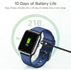 LetsFit - Smart Watch, 1.3 '' Touchscreen with Heart Rate Monitor, Blue - - Mounts For Less