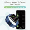 LetsFit - Smart Watch, 1.3 '' Touchscreen with Heart Rate Monitor, Blue - - Mounts For Less