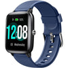 LetsFit - Smart Watch, 1.3 '' Touchscreen with Heart Rate Monitor, Blue - - Mounts For Less