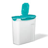 LocknLock - Plastic Container for Cereal, Pasta or Rice, Hinged Lid, 3.9L Capacity, Teal - - Mounts For Less