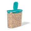 LocknLock - Plastic Container for Cereal, Pasta or Rice, Hinged Lid, 3.9L Capacity, Teal - - Mounts For Less