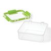 LocknLock - Set of 2 EasyLunch Double Sandwich Containers, 946mL Capacity, Green - - Mounts For Less