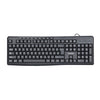 Marvo Office - USB 2.0 Wired Keyboard with 104 Keys and 9 Multimedia Keys, English Language, Black - - Mounts For Less