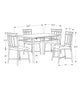 Monarch Specialties I 1018 Dining Table Set, 5pcs Set, Small, 40" Rectangular, Kitchen, Metal, Laminate, Black, Contemporary, Modern - - Mounts For Less