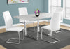 Monarch Specialties I 1119 Dining Table, 60" Rectangular, Kitchen, Dining Room, Metal, Laminate, Grey, Chrome, Contemporary, Modern - - Mounts For Less