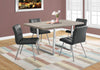 Monarch Specialties I 1121 Dining Table, 60" Rectangular, Kitchen, Dining Room, Metal, Laminate, Brown, Chrome, Contemporary, Modern - - Mounts For Less