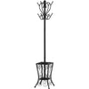 Monarch Specialties I 2060 Coat Rack, Hall Tree, Free Standing, 8 Hooks, Entryway, 71"h, Umbrella Holder, Bedroom, Metal, Black, Transitional - - Mounts For Less