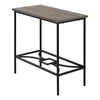 Monarch Specialties I 2075 Accent Table, Side, End, Narrow, Small, 2 Tier, Living Room, Bedroom, Metal, Laminate, Brown, Black, Contemporary, Modern - - Mounts For Less