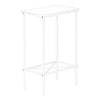 Monarch Specialties I 2079 Accent Table, Side, End, Narrow, Small, 2 Tier, Living Room, Bedroom, Metal, Laminate, White, Contemporary, Modern - - Mounts For Less