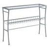 Monarch Specialties I 2128 Accent Table, Console, Entryway, Narrow, Sofa, Living Room, Bedroom, Metal, Tempered Glass, Silver, Clear, Contemporary, Modern - - Mounts For Less