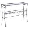 Monarch Specialties I 2128 Accent Table, Console, Entryway, Narrow, Sofa, Living Room, Bedroom, Metal, Tempered Glass, Silver, Clear, Contemporary, Modern - - Mounts For Less
