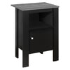 Monarch Specialties I 2134 Accent Table, Side, End, Nightstand, Lamp, Storage, Living Room, Bedroom, Laminate, Black, Grey, Transitional - - Mounts For Less