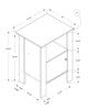 Monarch Specialties I 2134 Accent Table, Side, End, Nightstand, Lamp, Storage, Living Room, Bedroom, Laminate, Black, Grey, Transitional - - Mounts For Less