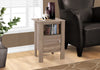 Monarch Specialties I 2136 Accent Table, Side, End, Nightstand, Lamp, Storage, Living Room, Bedroom, Laminate, Brown, Transitional - - Mounts For Less