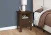 Monarch Specialties I 2144 Accent Table, Side, End, Nightstand, Lamp, Storage, Living Room, Bedroom, Laminate, Walnut, Transitional - - Mounts For Less