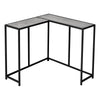 Monarch Specialties I 2156 Accent Table, Console, Entryway, Narrow, Corner, Living Room, Bedroom, Metal, Laminate, Grey, Black, Contemporary, Modern - - Mounts For Less