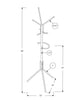 Monarch Specialties I 2162 Coat Rack, Hall Tree, Free Standing, Hanging Bar, 6 Hooks, Entryway, 68"h, Bedroom, Metal, Black, Contemporary, Modern - - Mounts For Less