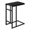 Monarch Specialties I 2170 Accent Table, C-shaped, End, Side, Snack, Living Room, Bedroom, Metal, Laminate, Black, Contemporary, Modern - - Mounts For Less