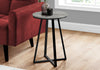 Monarch Specialties I 2176 Accent Table, Side, Round, End, Nightstand, Lamp, Living Room, Bedroom, Metal, Laminate, Grey, Black, Contemporary, Modern - - Mounts For Less