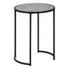 Monarch Specialties I 2206 Accent Table, Side, Round, End, Nightstand, Lamp, Living Room, Bedroom, Metal, Laminate, Grey, Black, Contemporary, Modern - - Mounts For Less