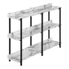 Monarch Specialties I 2221 Accent Table, Console, Entryway, Narrow, Sofa, Living Room, Bedroom, Metal, Laminate, White, Black, Contemporary, Modern - - Mounts For Less