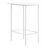 Monarch Specialties I 2376 Home Bar, Bar Table, Bar Height, Pub, 36" Rectangular, Small, Kitchen, Metal, Laminate, White, Contemporary, Modern - - Mounts For Less
