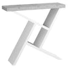 Monarch Specialties I 2405 Accent Table, Console, Entryway, Narrow, Sofa, Living Room, Bedroom, Laminate, Grey, White, Contemporary, Modern - - Mounts For Less