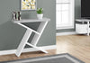 Monarch Specialties I 2405 Accent Table, Console, Entryway, Narrow, Sofa, Living Room, Bedroom, Laminate, Grey, White, Contemporary, Modern - - Mounts For Less