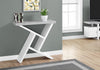 Monarch Specialties I 2405 Accent Table, Console, Entryway, Narrow, Sofa, Living Room, Bedroom, Laminate, Grey, White, Contemporary, Modern - - Mounts For Less