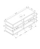Monarch Specialties I 2461 Tv Stand - 48"L / White - - Mounts For Less