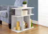 Monarch Specialties I 2475 Accent Table, Side, End, Nightstand, Lamp, Living Room, Bedroom, Laminate, White, Contemporary, Modern - - Mounts For Less