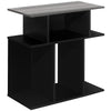 Monarch Specialties I 2477 Accent Table, Side, End, Nightstand, Lamp, Living Room, Bedroom, Laminate, Black, Grey, Contemporary, Modern - - Mounts For Less