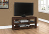Monarch Specialties I 2554 Tv Stand, 42 Inch, Console, Media Entertainment Center, Storage Shelves, Living Room, Bedroom, Laminate, Brown, Contemporary, Modern - - Mounts For Less