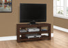 Monarch Specialties I 2554 Tv Stand, 42 Inch, Console, Media Entertainment Center, Storage Shelves, Living Room, Bedroom, Laminate, Brown, Contemporary, Modern - - Mounts For Less
