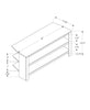 Monarch Specialties I 2564 Tv Stand, 42 Inch, Console, Media Entertainment Center, Storage Shelves, Living Room, Bedroom, Laminate, Black, Grey, Contemporary, Modern - - Mounts For Less