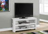 Monarch Specialties I 2567 Tv Stand, 42 Inch, Console, Media Entertainment Center, Storage Shelves, Living Room, Bedroom, Laminate, White, Contemporary, Modern - - Mounts For Less