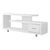 Monarch Specialties I 2573 Tv Stand, 60 Inch, Console, Media Entertainment Center, Storage Cabinet, Living Room, Bedroom, Laminate, White, Contemporary, Modern - - Mounts For Less