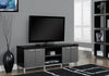 Monarch Specialties I 2590 Tv Stand, 60 Inch, Console, Media Entertainment Center, Storage Cabinet, Living Room, Bedroom, Laminate, Black, Grey, Contemporary, Modern - - Mounts For Less