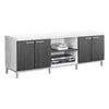 Monarch Specialties I 2591 Tv Stand, 60 Inch, Console, Media Entertainment Center, Storage Cabinet, Living Room, Bedroom, Laminate, White, Grey, Contemporary, Modern - - Mounts For Less
