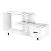 Monarch Specialties I 2609 Tv Stand, 48 Inch, Console, Media Entertainment Center, Storage Drawer, Living Room, Bedroom, Laminate, White Marble Look, Contemporary, Modern - - Mounts For Less