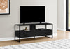 Monarch Specialties I 2616 Tv Stand, 48 Inch, Console, Media Entertainment Center, Storage Drawers, Living Room, Bedroom, Laminate, Metal, Black, Contemporary, Modern - - Mounts For Less
