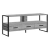 Monarch Specialties I 2617 Tv Stand, 48 Inch, Console, Media Entertainment Center, Storage Drawers, Living Room, Bedroom, Laminate, Metal, Grey, Black, Contemporary, Modern - - Mounts For Less