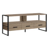 Monarch Specialties I 2618 Tv Stand, 48 Inch, Console, Media Entertainment Center, Storage Drawers, Living Room, Bedroom, Laminate, Metal, Brown, Black, Contemporary, Modern - - Mounts For Less
