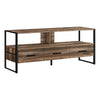 Monarch Specialties I 2619 Tv Stand, 48 Inch, Console, Media Entertainment Center, Storage Drawers, Living Room, Bedroom, Laminate, Metal, Brown, Black, Contemporary, Modern - - Mounts For Less