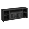Monarch Specialties I 2743 Tv Stand, 60 Inch, Console, Media Entertainment Center, Storage Cabinet, Living Room, Bedroom, Laminate, Black, Transitional - - Mounts For Less