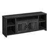 Monarch Specialties I 2743 Tv Stand, 60 Inch, Console, Media Entertainment Center, Storage Cabinet, Living Room, Bedroom, Laminate, Black, Transitional - - Mounts For Less