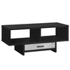 Monarch Specialties I 2810 Coffee Table, Accent, Cocktail, Rectangular, Storage, Living Room, 42" L, Drawer, Laminate, Black, Grey, Contemporary, Modern - - Mounts For Less
