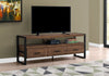 Monarch Specialties I 2820 Tv Stand, 60 Inch, Console, Media Entertainment Center, Storage Drawers, Living Room, Bedroom, Metal, Laminate, Brown, Black, Contemporary, Modern - - Mounts For Less