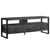 Monarch Specialties I 2823 Tv Stand, 60 Inch, Console, Media Entertainment Center, Storage Drawers, Living Room, Bedroom, Metal, Laminate, Black, Contemporary, Modern - - Mounts For Less