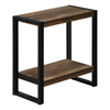 Monarch Specialties I 2852 Accent Table, Side, End, Nightstand, Lamp, Living Room, Bedroom, Metal, Laminate, Brown, Black, Contemporary, Modern - - Mounts For Less